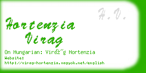 hortenzia virag business card